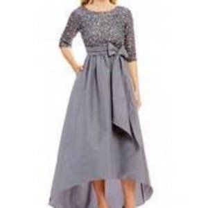 Adrienna Papell dress with accessories